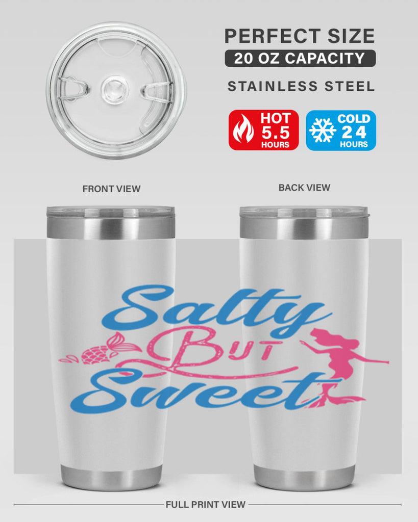 Salty But Sweet 563#- mermaid- Tumbler