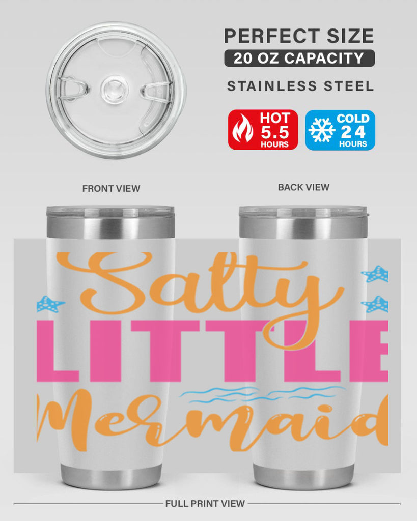 Salty Little Mermaid Design 574#- mermaid- Tumbler