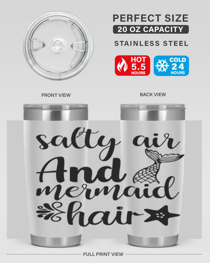 Salty air and mermaid hair 568#- mermaid- Tumbler