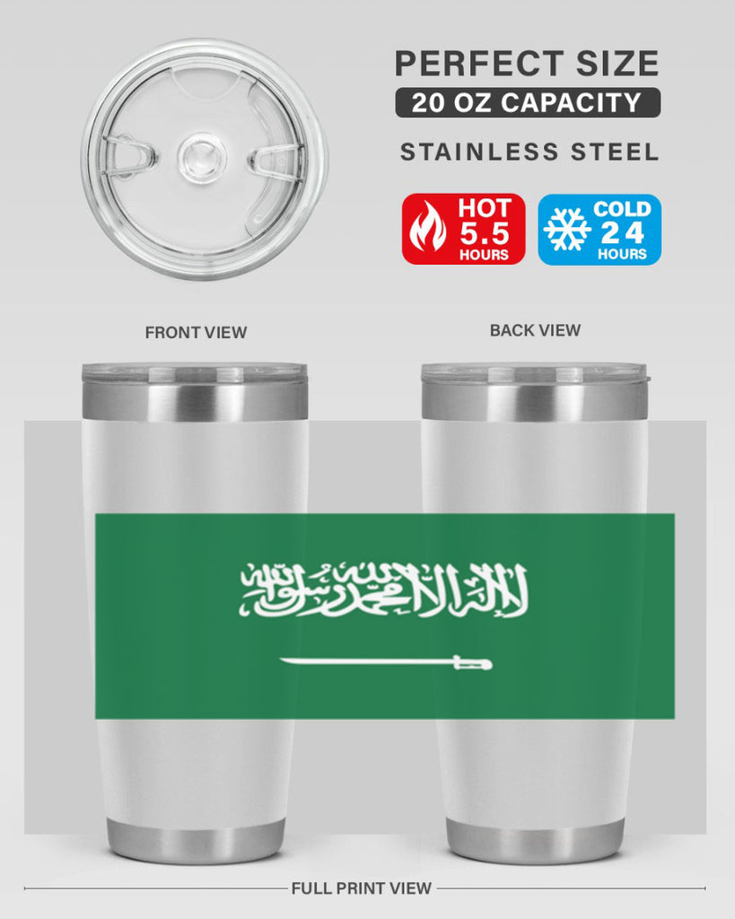 Saudi Arabia 46#- world flags- Tumbler