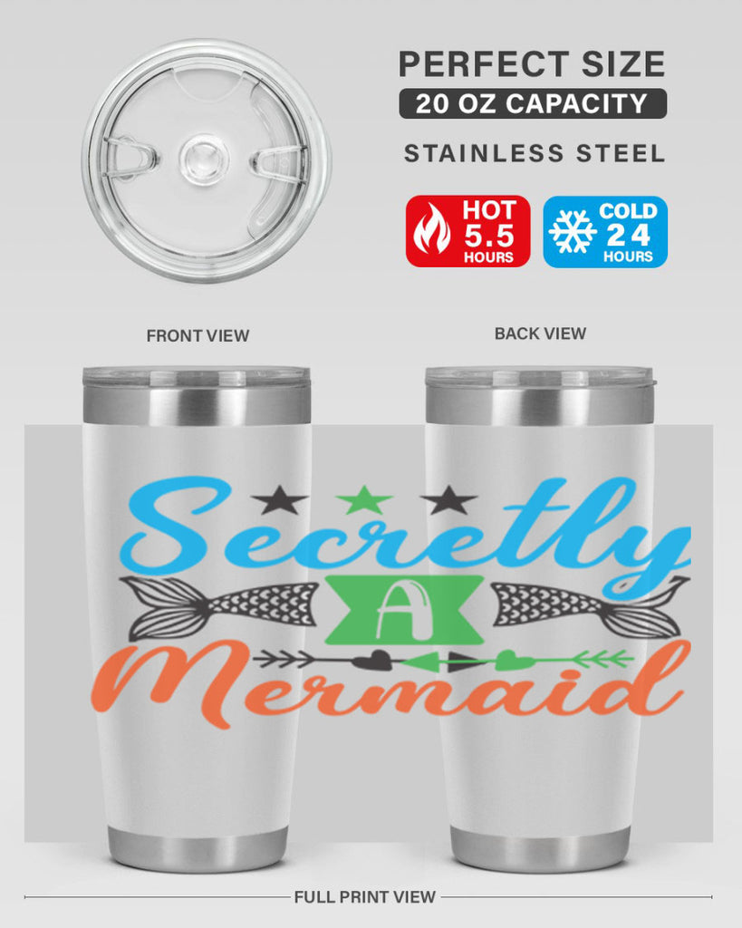 Secretly A Mermaid 582#- mermaid- Tumbler