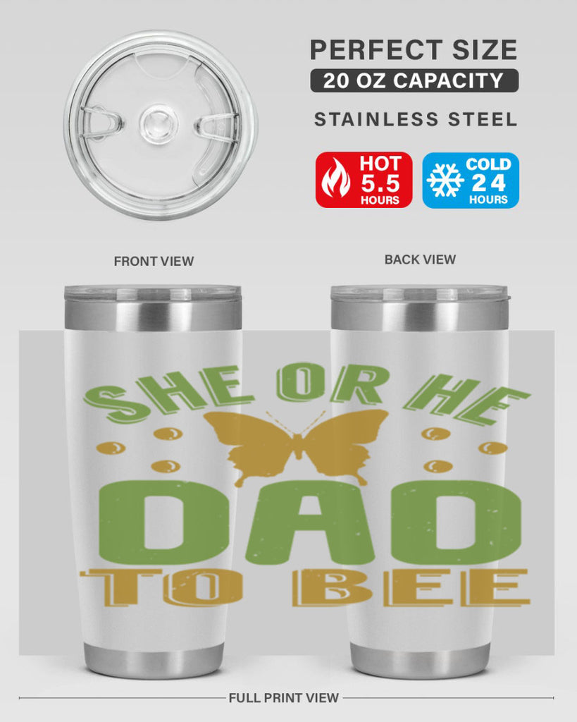 She or He Dad to bee Style 172#- baby- tumbler
