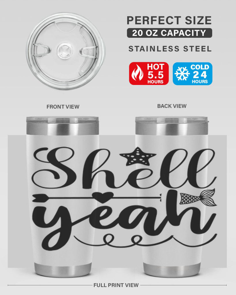 Shell Yeah 593#- mermaid- Tumbler