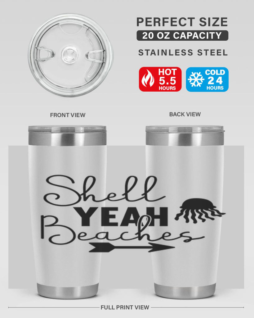 Shell Yeah Beaches 588#- mermaid- Tumbler