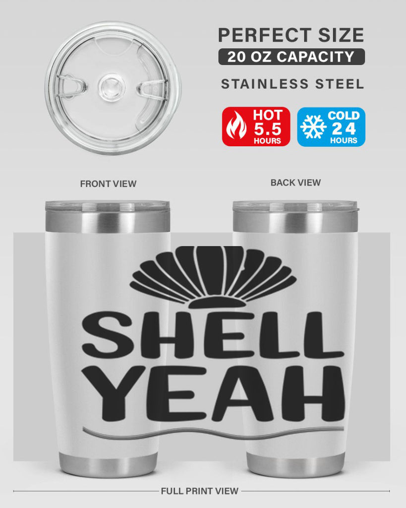 Shell yeah 597#- mermaid- Tumbler