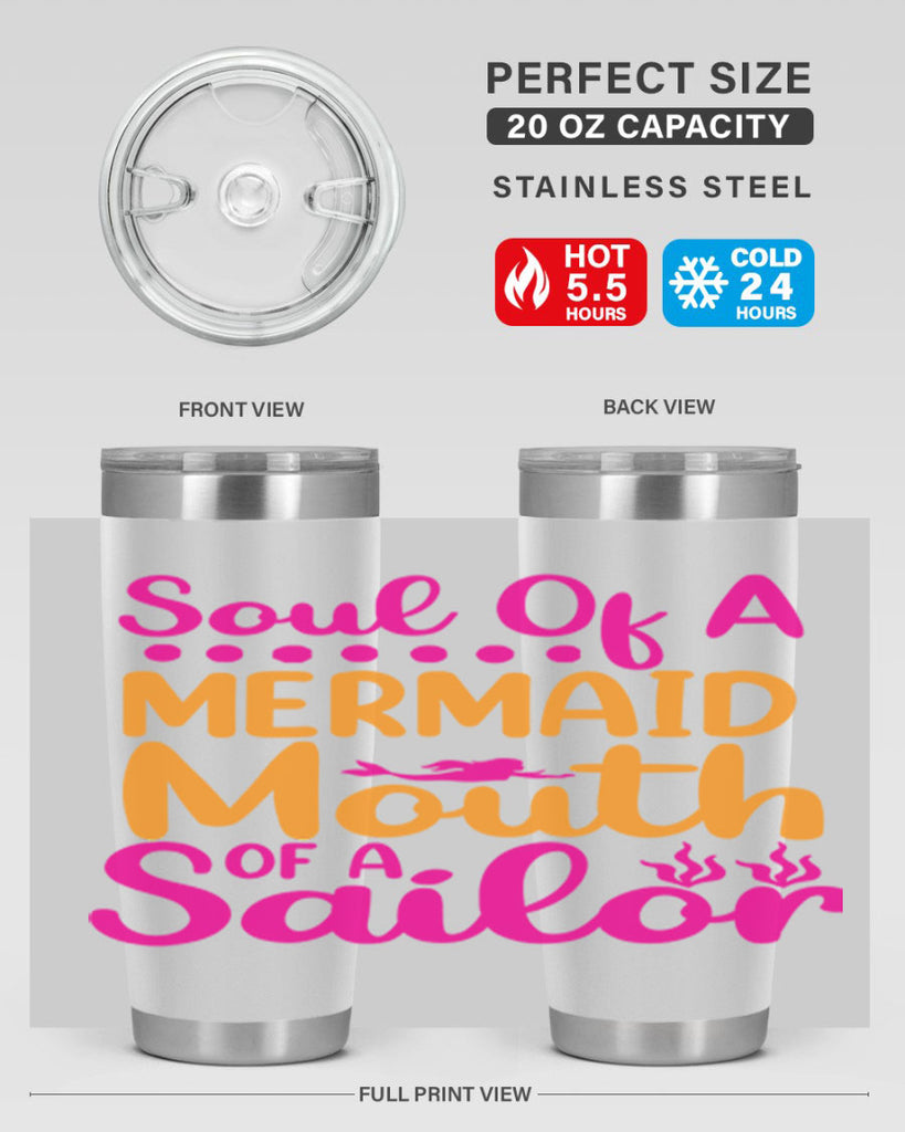 Soul Of A Mermaid Mouth Of A Sailor 619#- mermaid- Tumbler