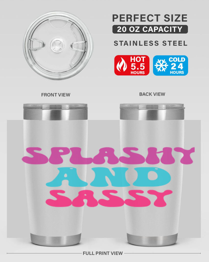 Splashy And Sassy 622#- mermaid- Tumbler