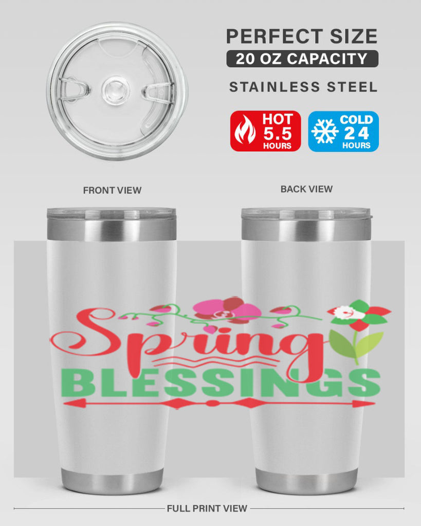 Spring Blessings 418#- spring- Tumbler