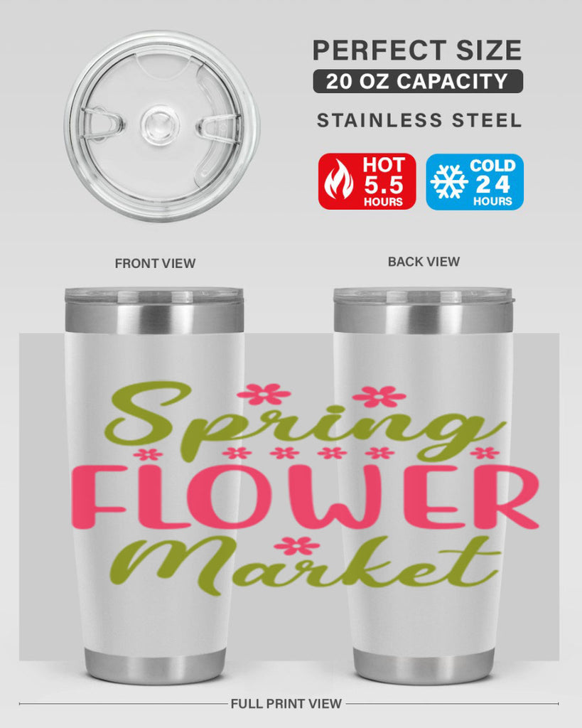 Spring Flower Market 423#- spring- Tumbler
