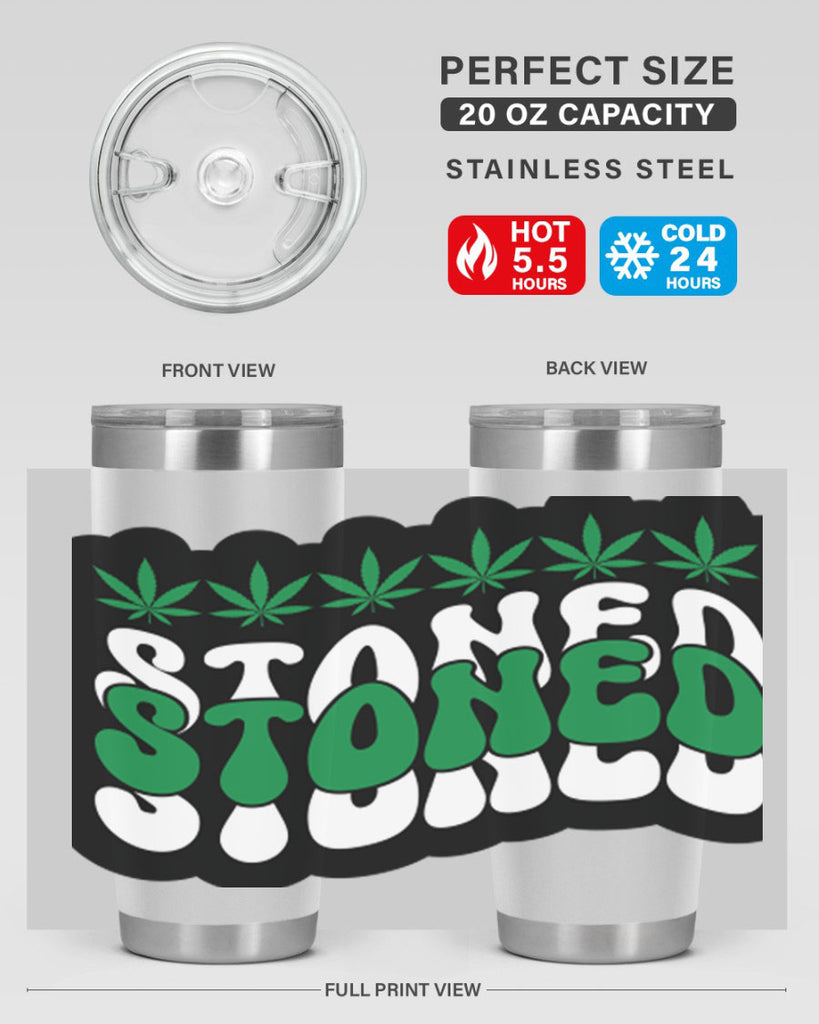 Stoned 255#- marijuana- Tumbler