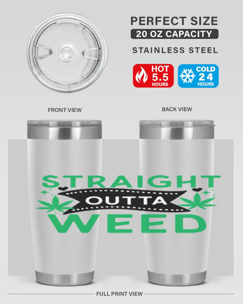 Straight Outta Weed 266#- marijuana- Tumbler