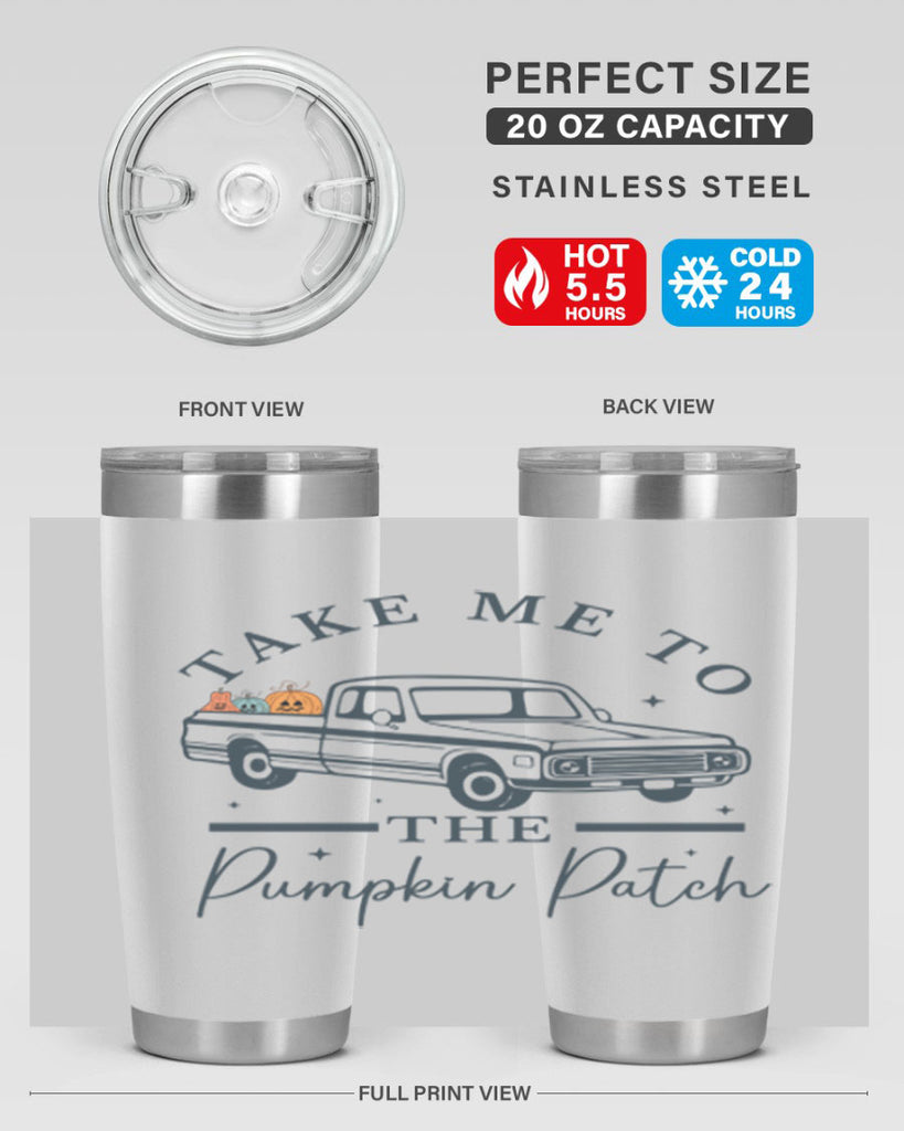 Take Me To The Pumpkin Patch 593#- fall- Tumbler