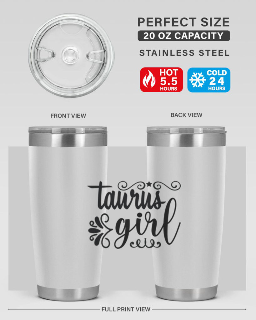 Taurus girl 499#- zodiac- Tumbler