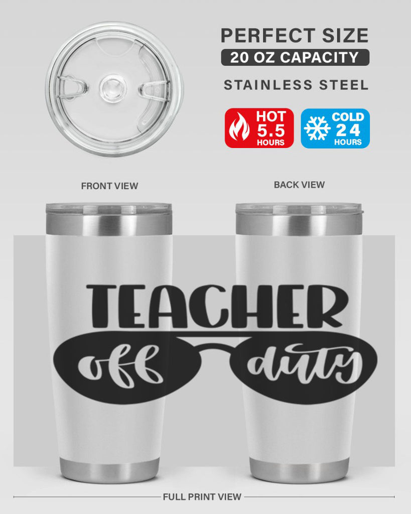 Teacher Off Duty Style 49#- teacher- tumbler