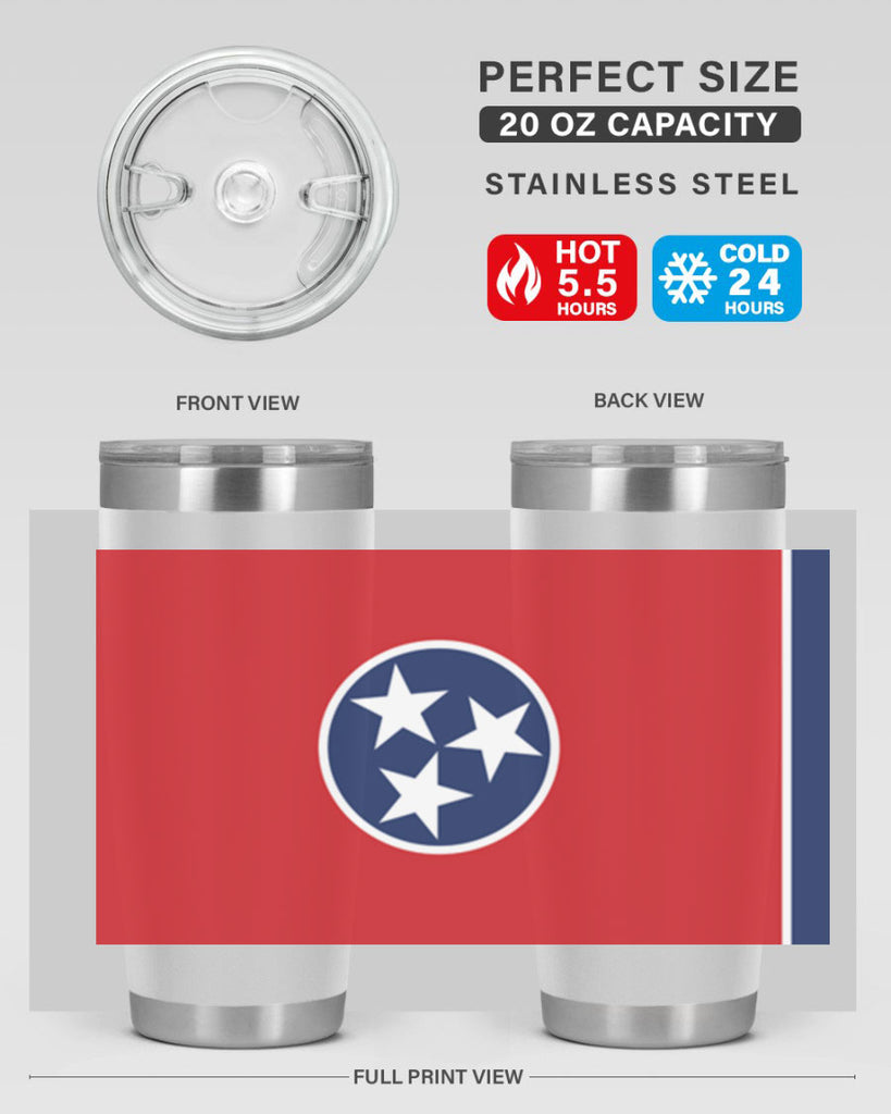 Tennessee 10#- Us Flags- Tumbler