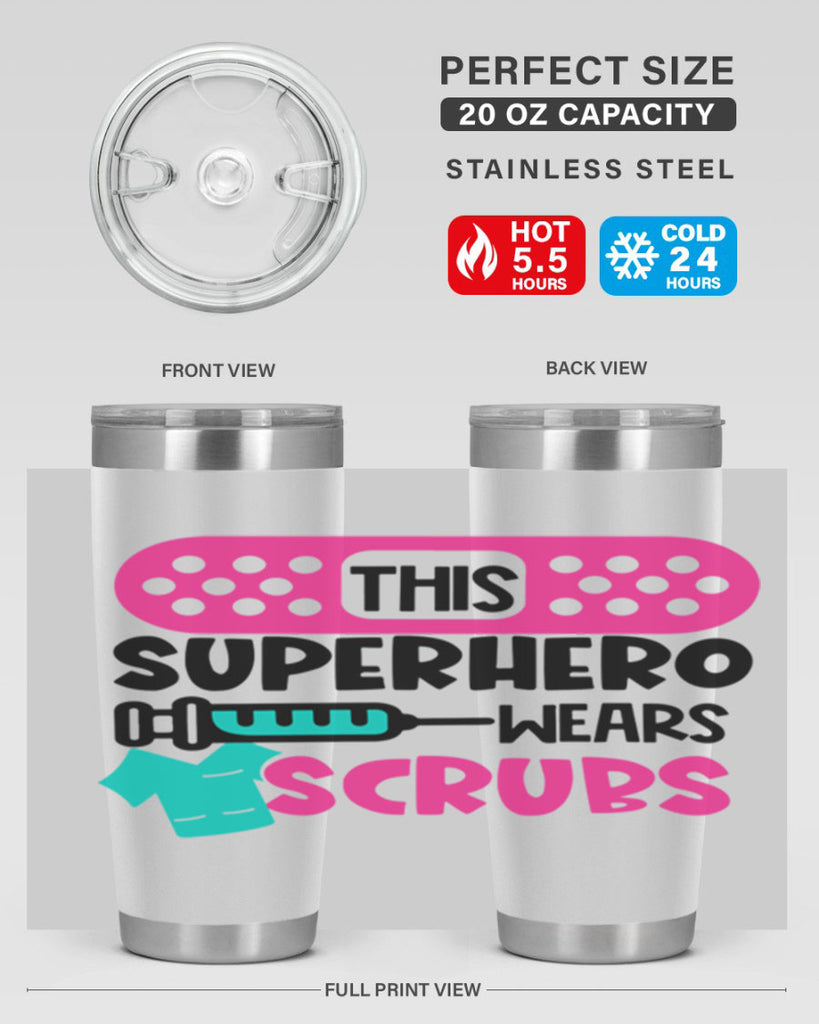 This Superhero Wears Scrubs Style Style 20#- nurse- tumbler