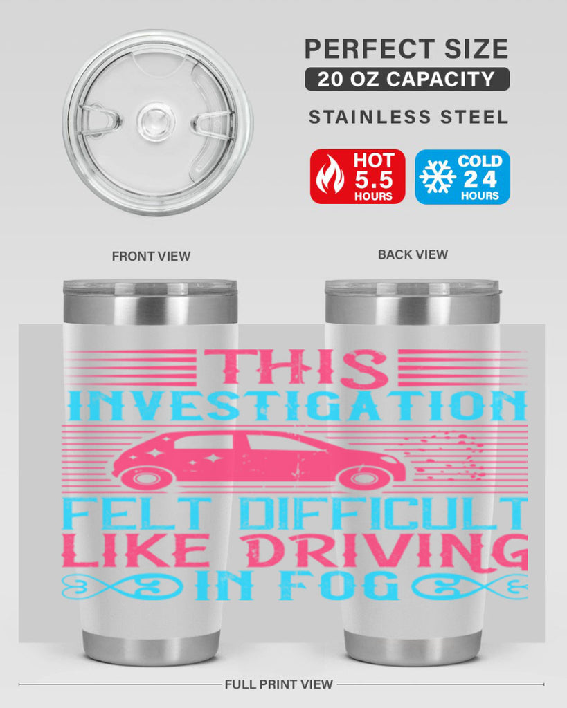 This investigation felt difficult like driving in fog Style 19#- dog- Tumbler