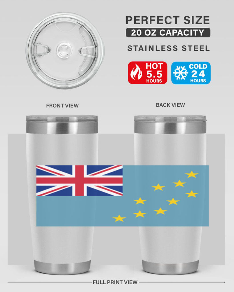 Tuvalu 15#- world flags- Tumbler