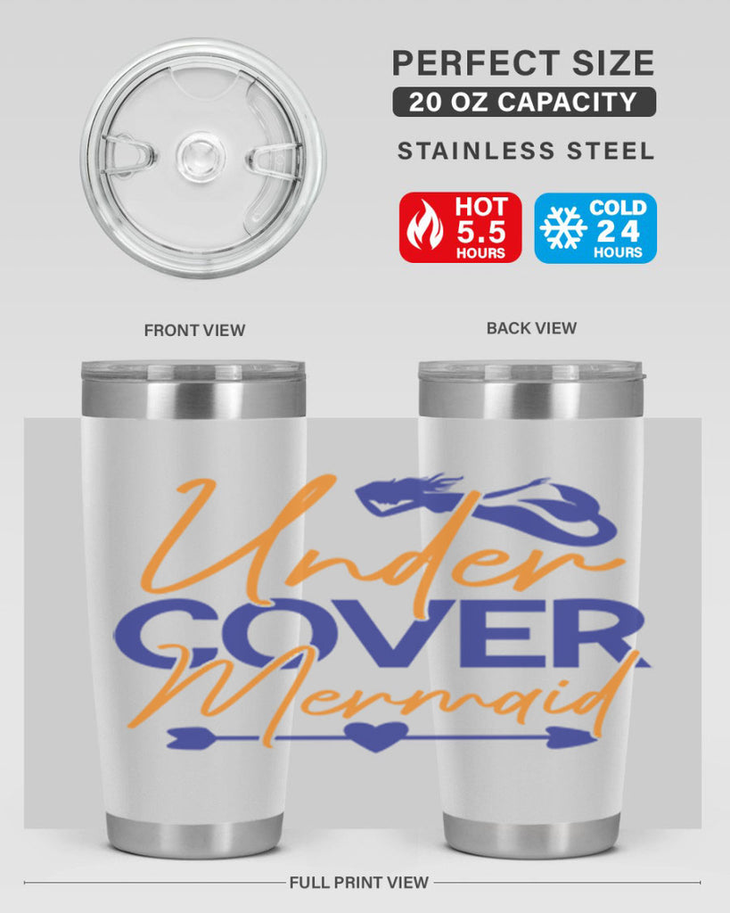 Under Cover Mermaid 636#- mermaid- Tumbler