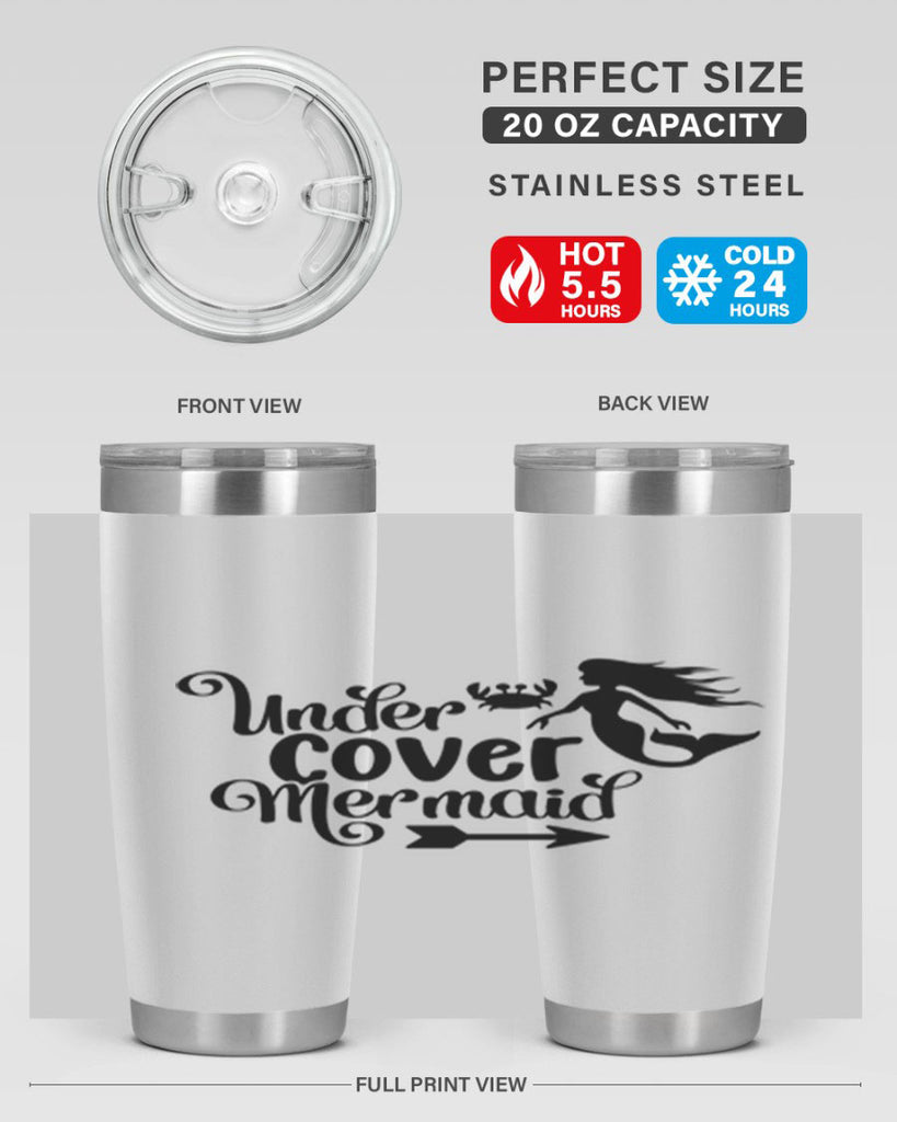 Under Cover Mermaid 641#- mermaid- Tumbler