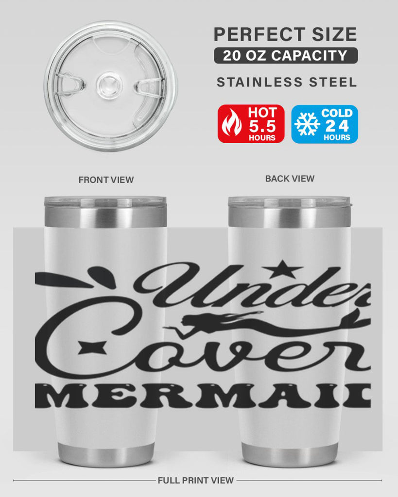 Under cover mermaid 646#- mermaid- Tumbler