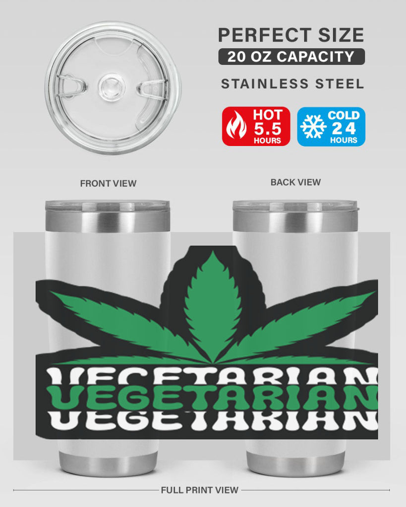 Vegetarian 271#- marijuana- Tumbler