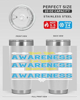 Walk with awareness Eat with awareness Breathe with awareness Style 9#- self awareness- Tumbler