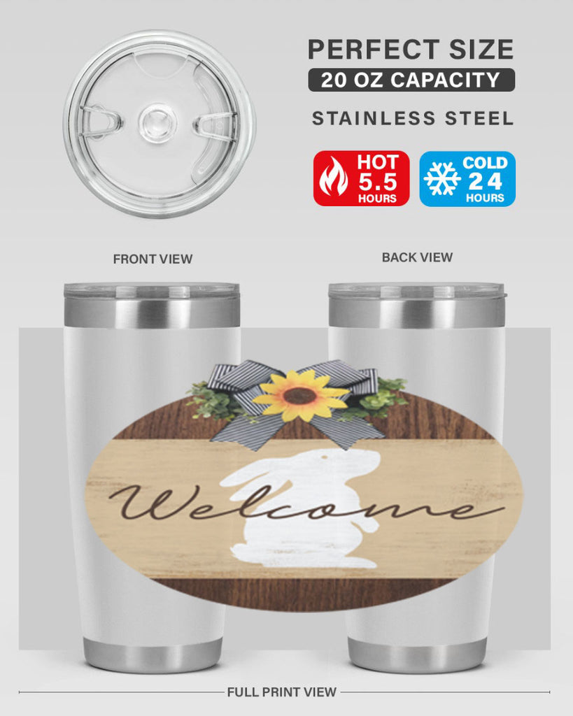 Welcome Bunny Mockup568#- spring- Tumbler