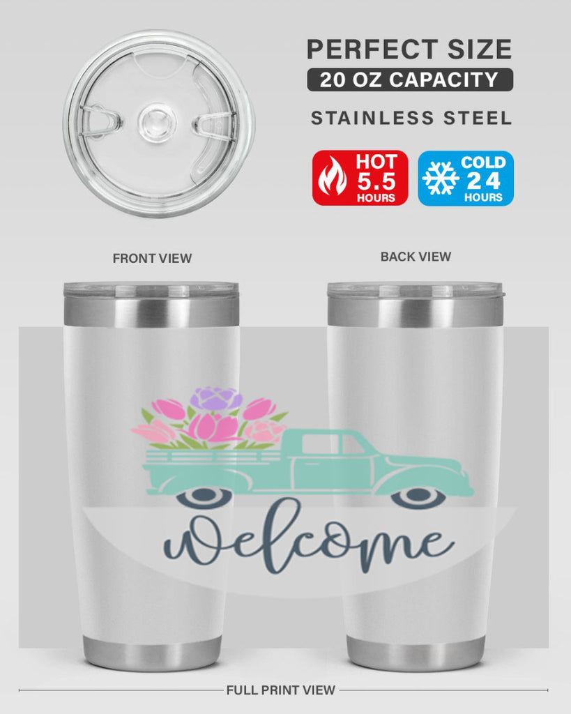 Welcome spring truck579#- spring- Tumbler