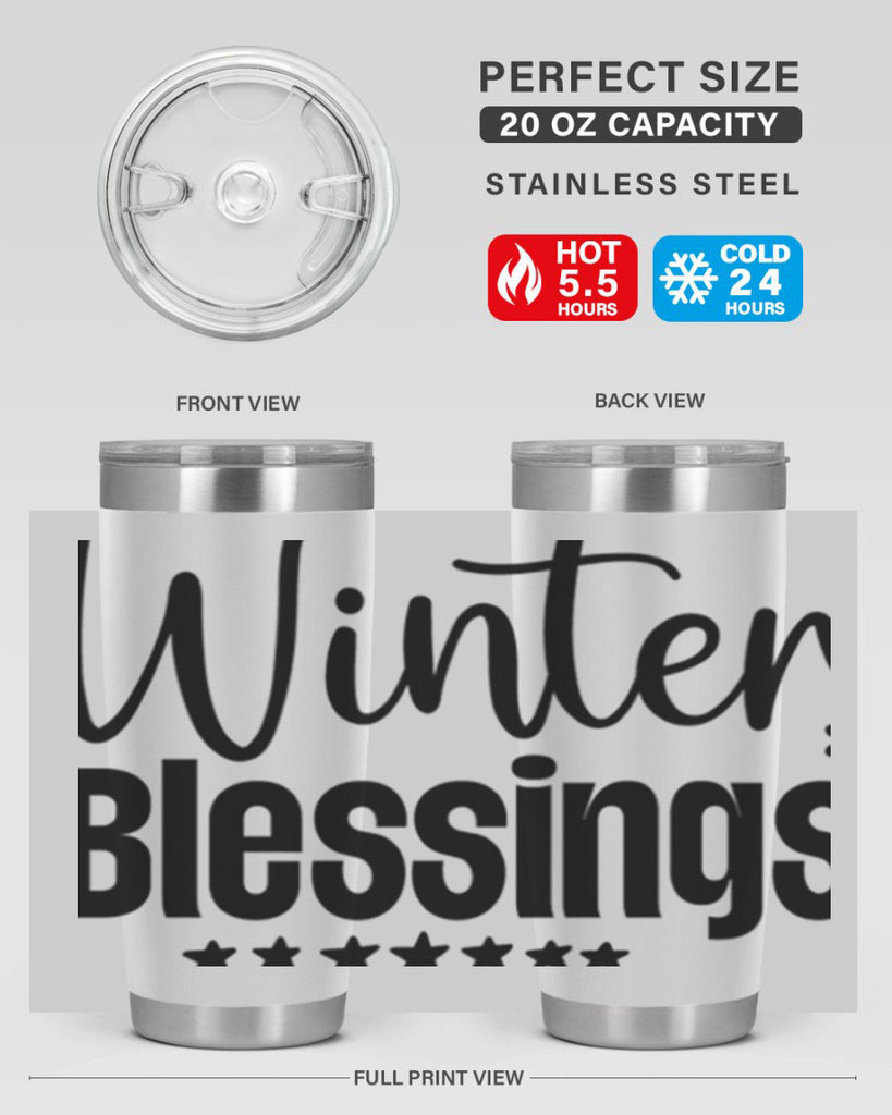 Winter Blessings497#- winter- Tumbler