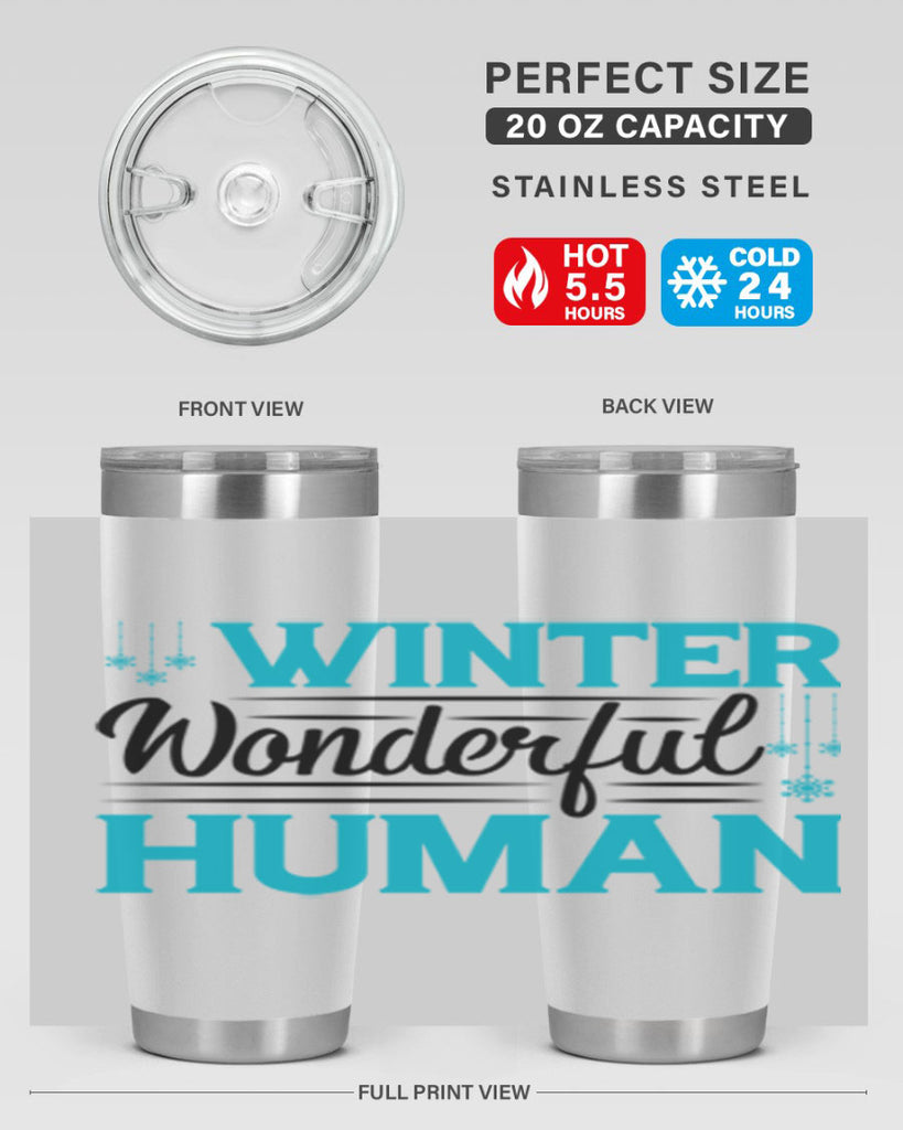 Winter Wonderful Time 569#- winter- Tumbler