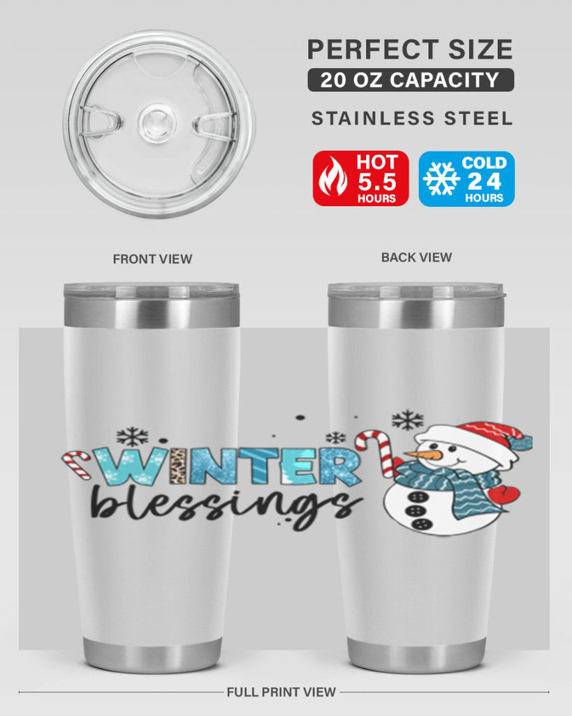 Winter blessings 570#- winter- Tumbler