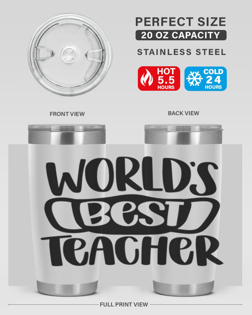 Worlds Best Teacher Style 27#- teacher- tumbler