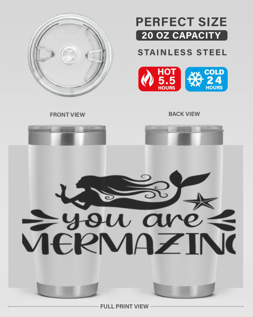 You are mermazing 687#- mermaid- Tumbler