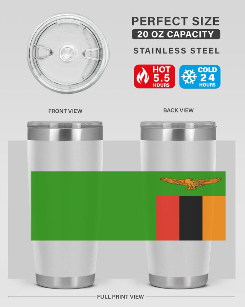 Zambia 2#- world flags- Tumbler