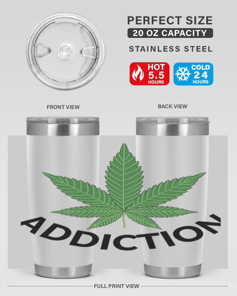 addiction cannabis 8#- marijuana- Tumbler