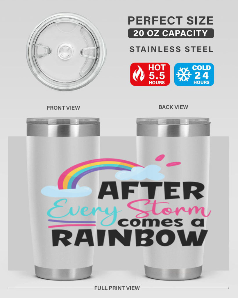 after every storm comes a rainbow Style 291#- baby- tumbler