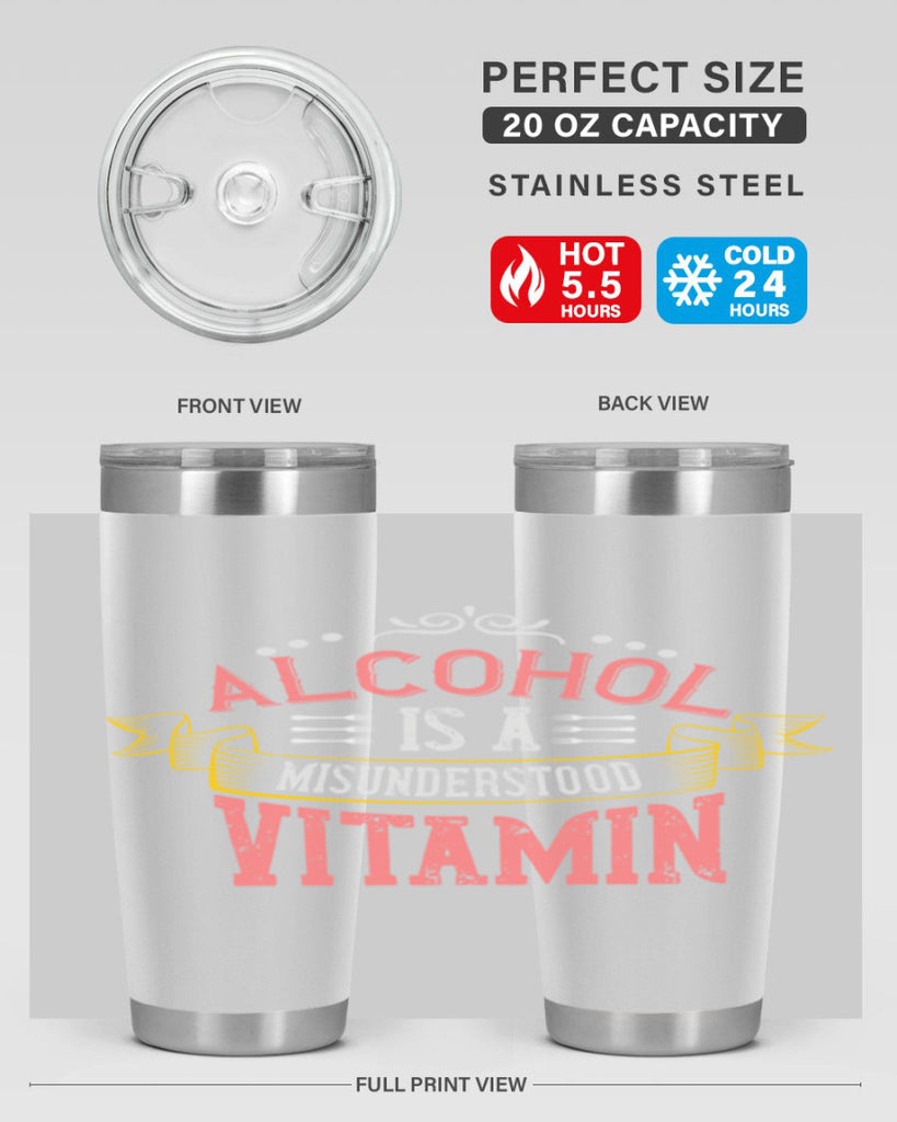 alcohol is a misunderstood vitamin 50#- cooking- Tumbler