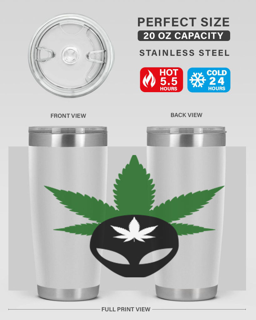 alien cannabis 11#- marijuana- Tumbler