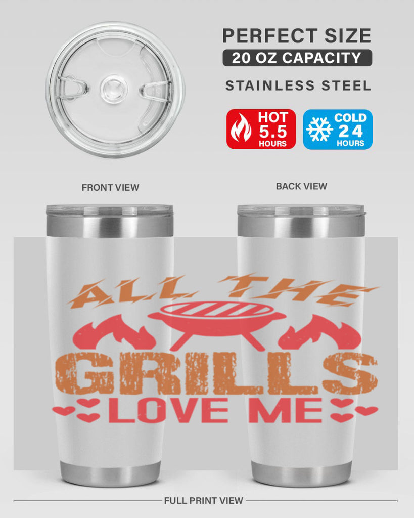 all the grills love me 50#- bbq- Tumbler