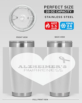 alzheimers awareness style 60#- alzheimers- Tumbler