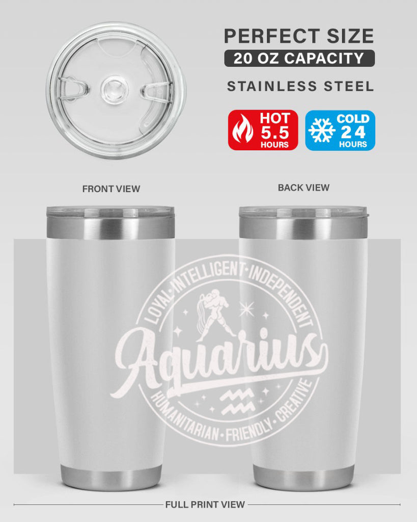 aquarius 77#- zodiac- Tumbler