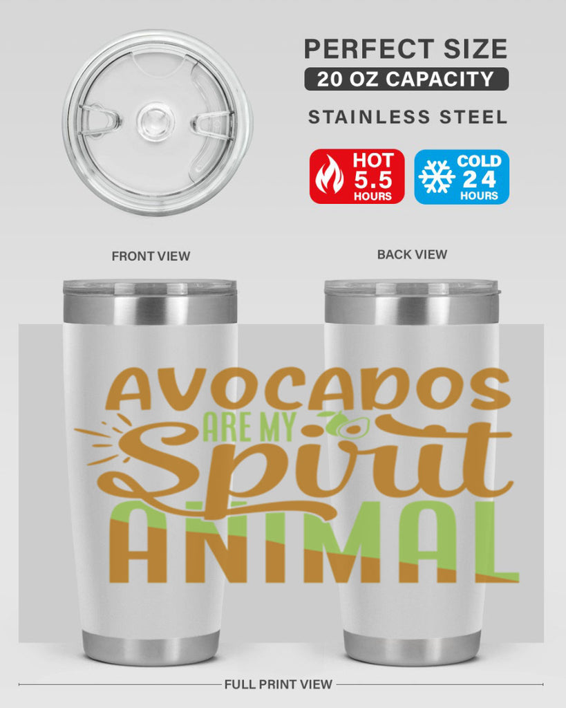 avocados are my spirit animal 9#- avocado- Tumbler