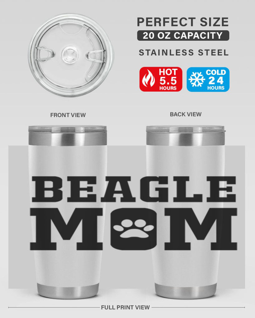 beagle mom 215#- mom- Tumbler