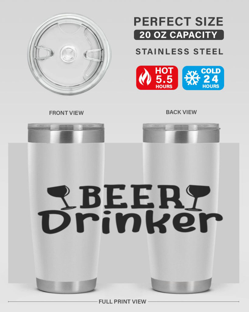 beer drinker 133#- beer- Tumbler