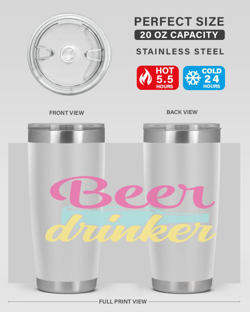 beer drinker 134#- beer- Tumbler