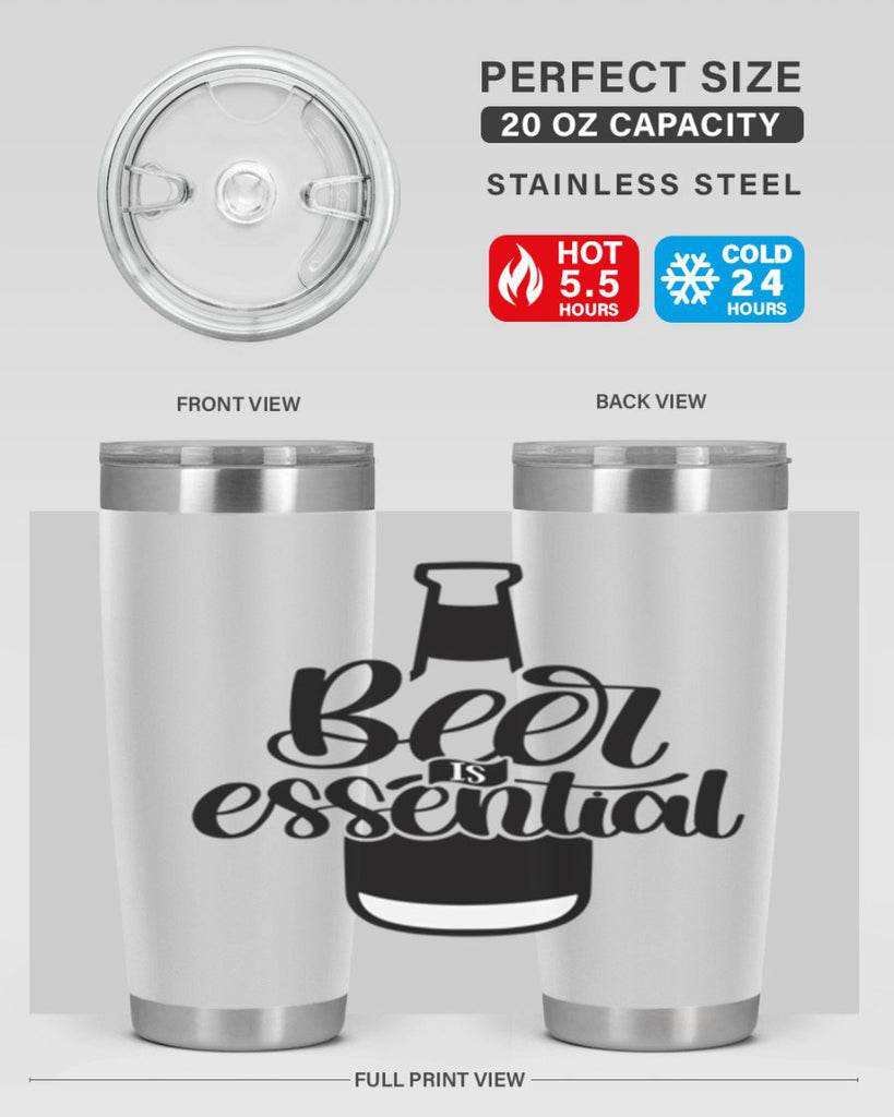 beer is essential 48#- beer- Tumbler