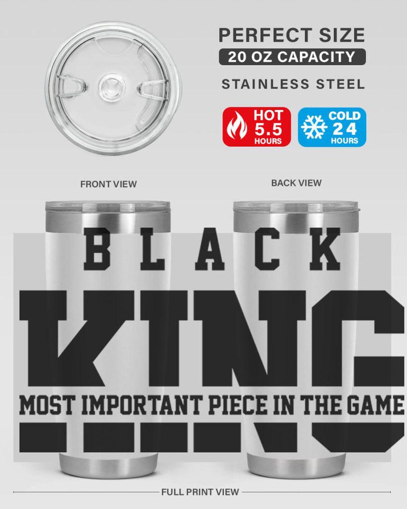 black king 230#- black words phrases- Cotton Tank