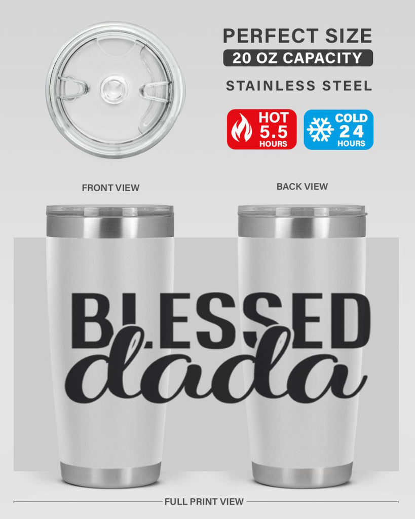 blessed dada 34#- dad- Tumbler