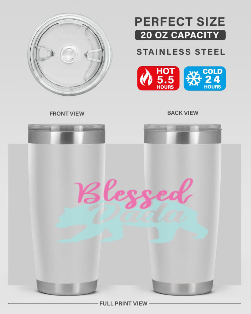 blessed dada 35#- dad- Tumbler